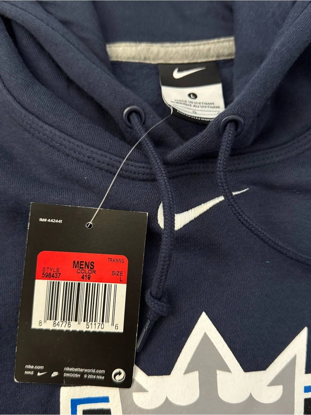 Nike Center Swoosh Seattle Reign FC Hoodie Men Size Large NEW